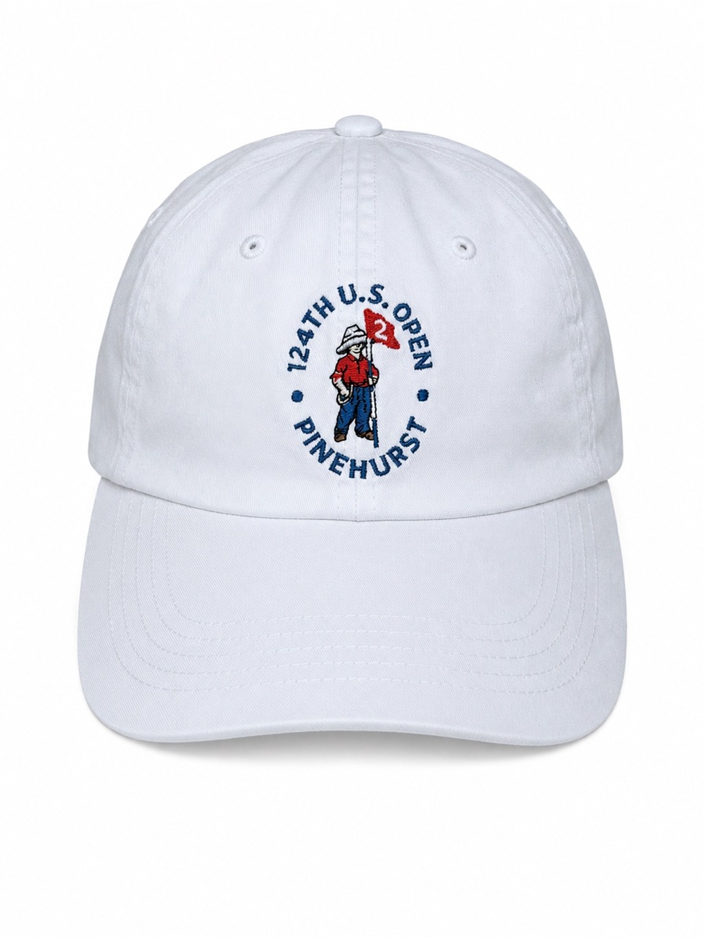 New 124th US Open Pinehurst USGA Member PGA White Blue Strapback Golf Hat Cap